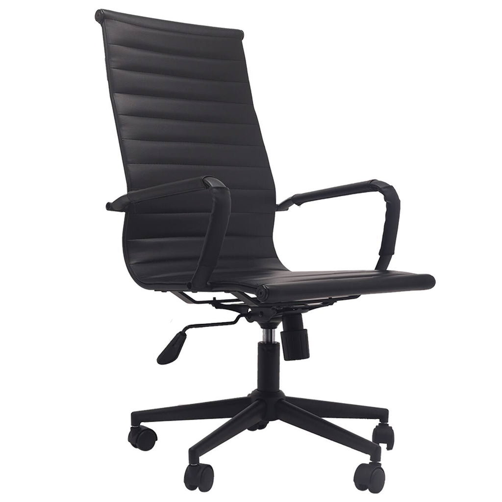 White Ergonomic High Back PU Leather Swivel Office Chair F875