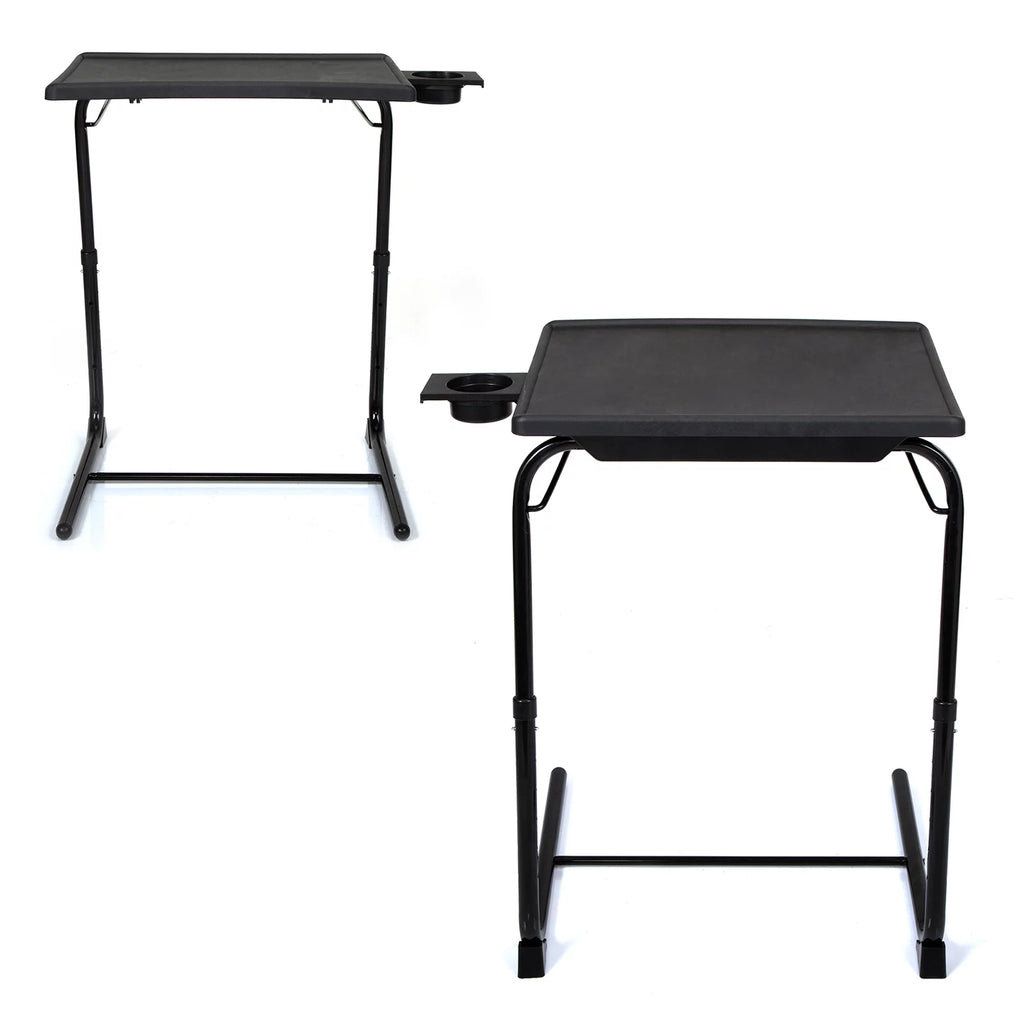 Set of 2 Black Portable Computer Table J48395