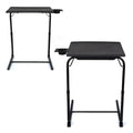 Set of 2 Black Portable Computer Table J48395