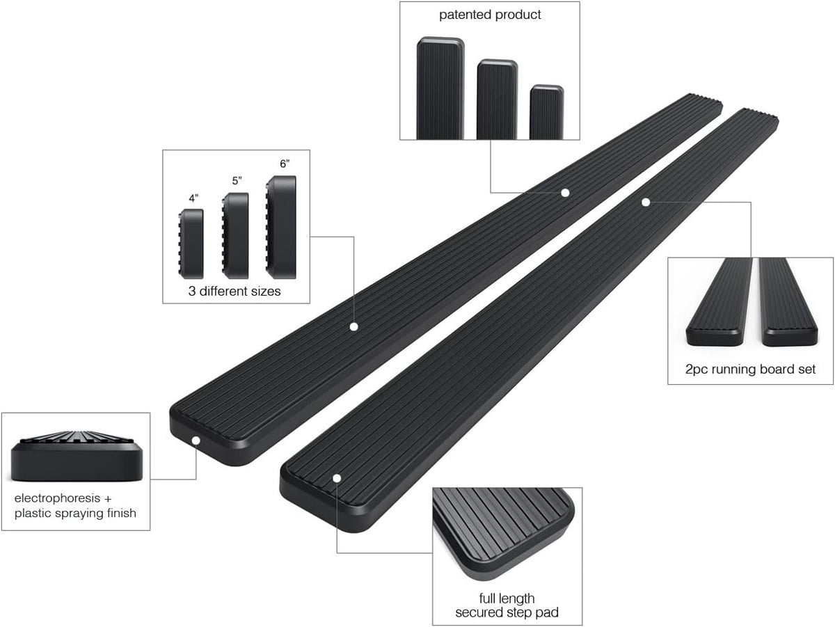 Black Running Boards T1827