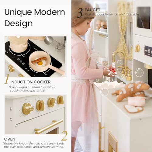 Wooden Play Kitchen Set I5864