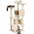 54in Cat Tree Tower Condo Furniture Scratch Post O479217