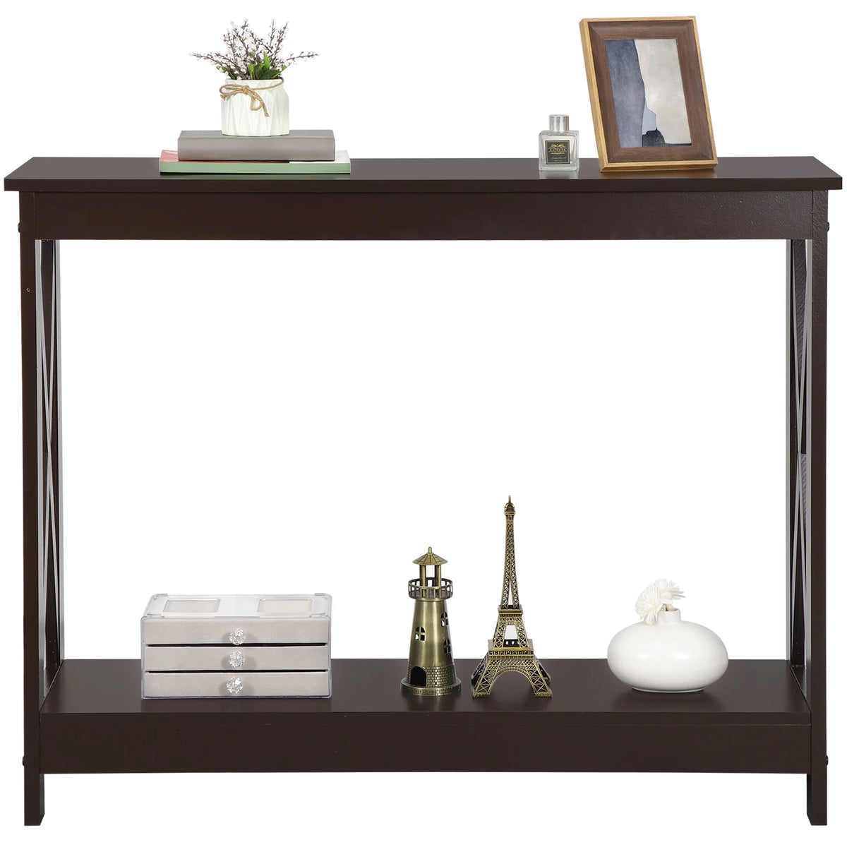 Brown Wallmount Console Table Z675766