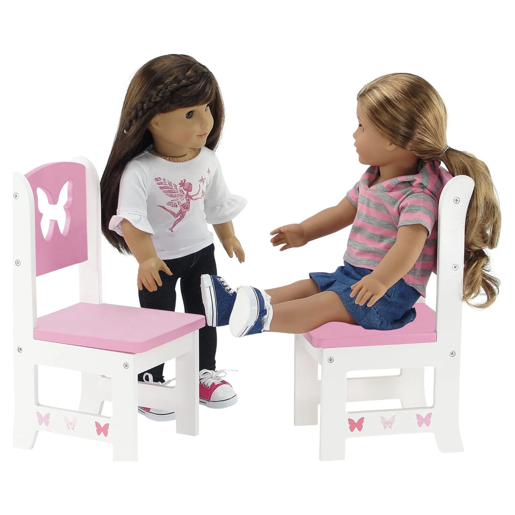 18 Inch Doll Table and 4 Chairs Kitchen Furniture Set Q34650