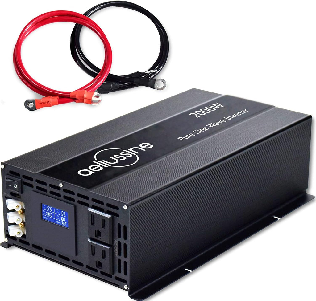 2000 watt Pure Sine Wave Power Inverter 24v dc to ac 110v 120v F908657