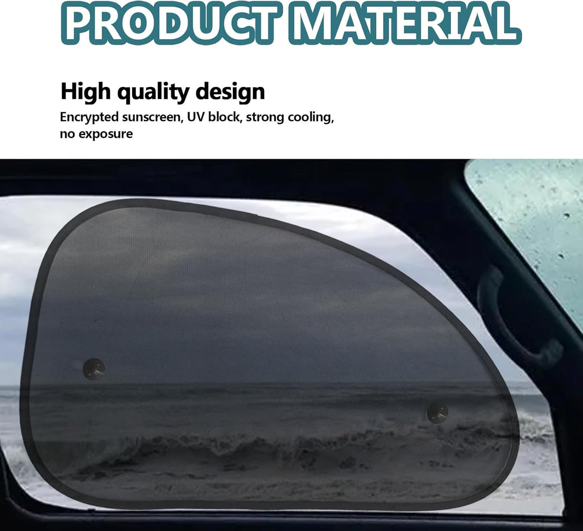 2PCS Universal Side Window Car Sun Shades (Large) C217378