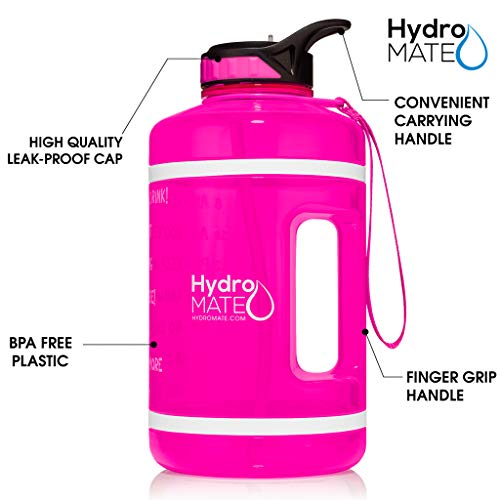 64 oz BPA Free Reusable Water Bottle with Straw and Handle M1725