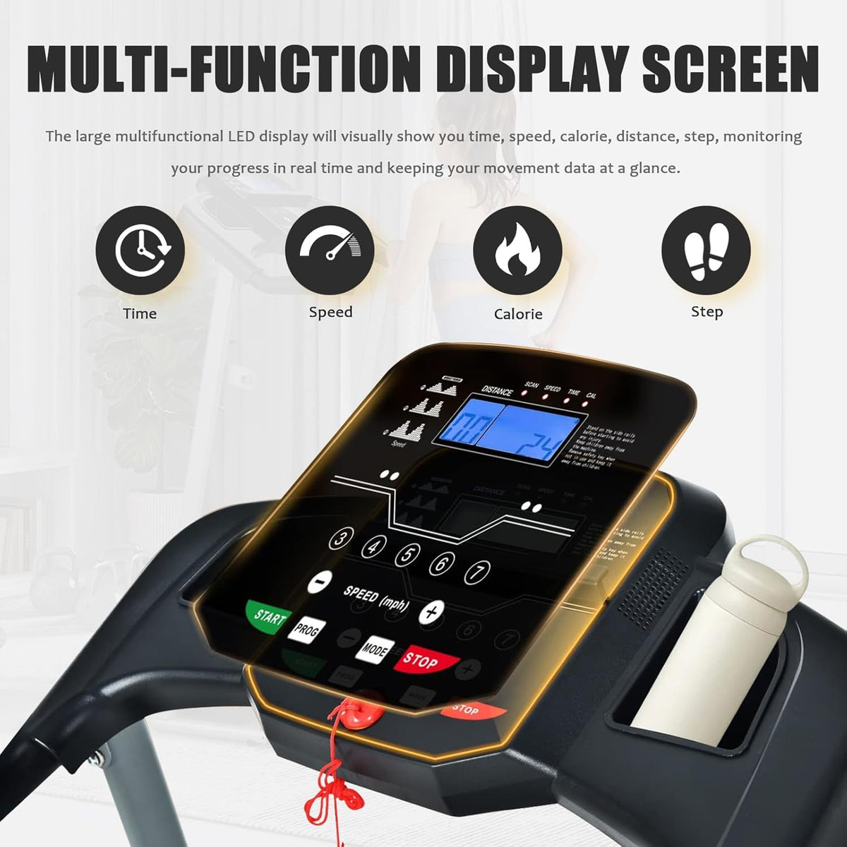 Folding Motorized Treadmill K38639