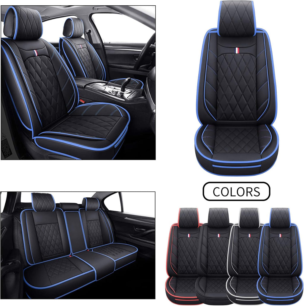 2 PCS Front Waterproof Leather Non-Slip Seat Covers R8307