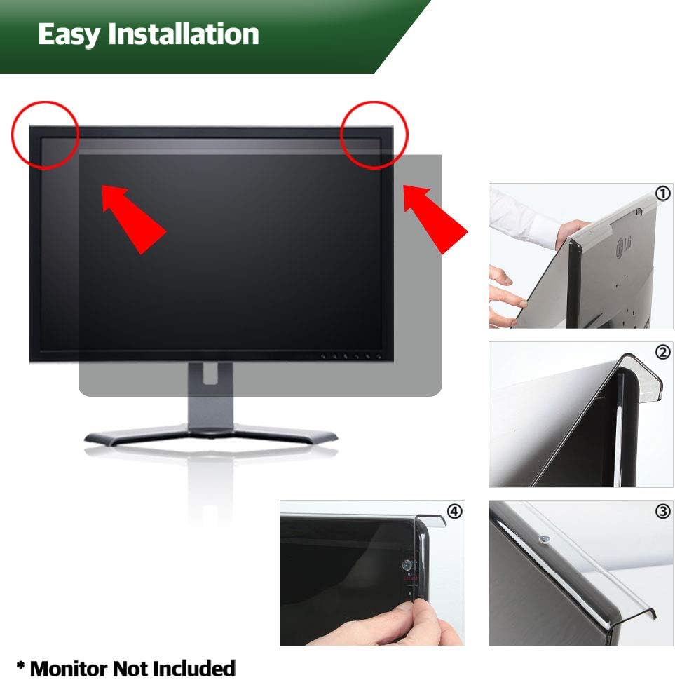 17” Removable Acrylic Privacy Screen for Monitor, Pack of 2 T955605