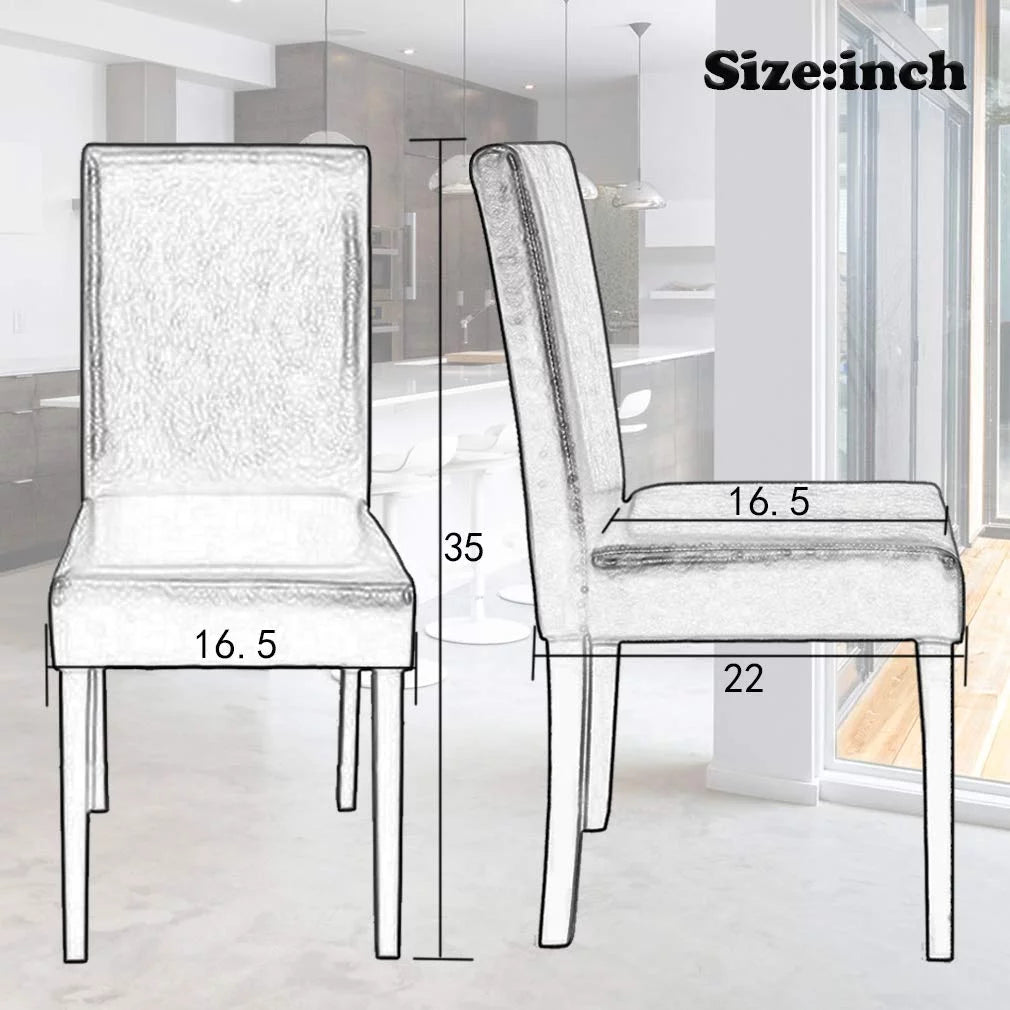 Set of 4 Brown Leather Dining Chairs S152