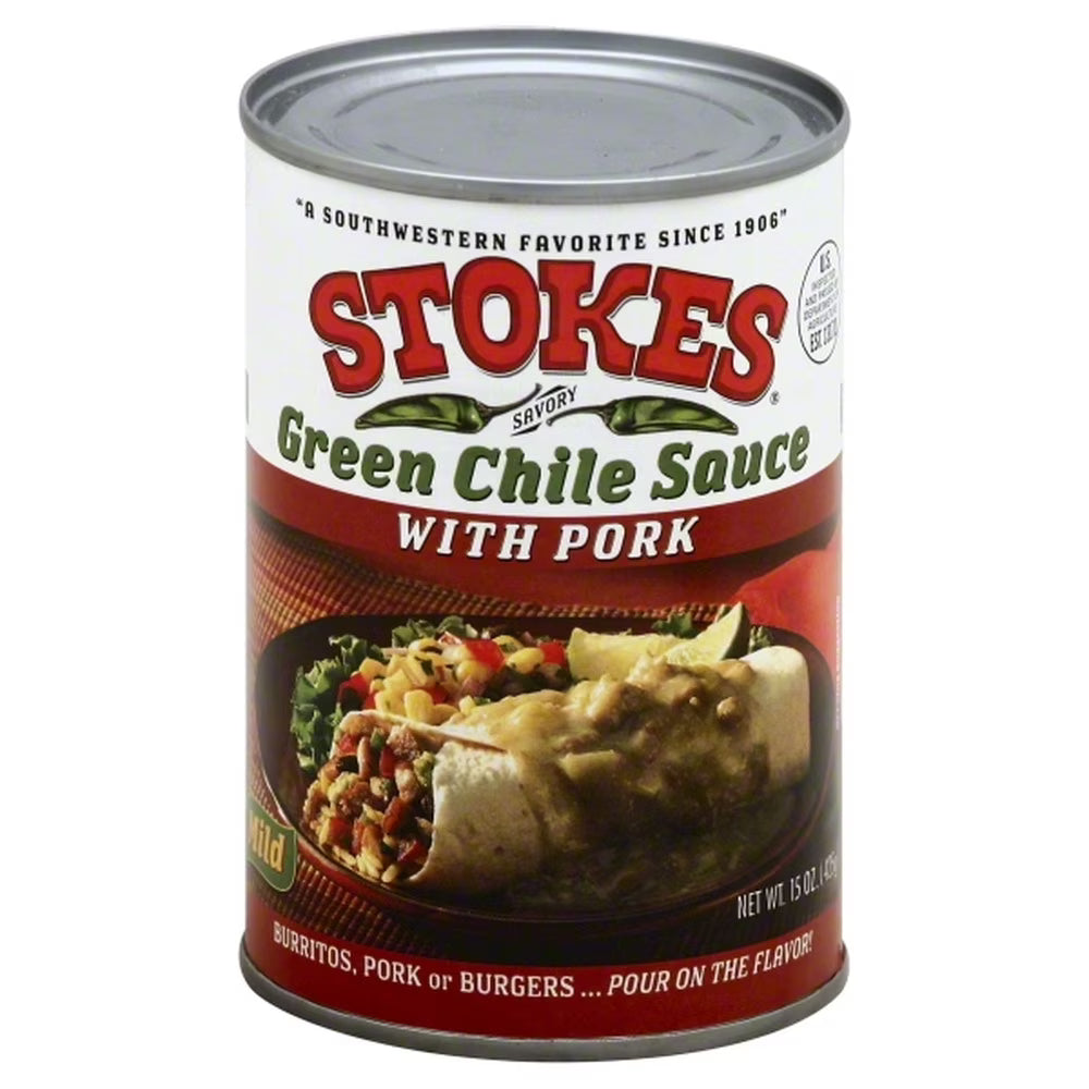 Green Chile Sauce with Pork, 15 Ounce (Pack of 4) X818
