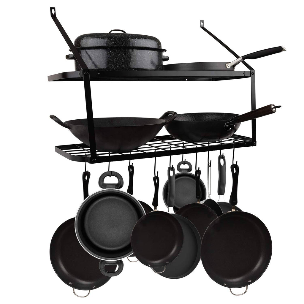 Heavy Duty Wall Mounted Pot and Pan Rack Organizer U930139