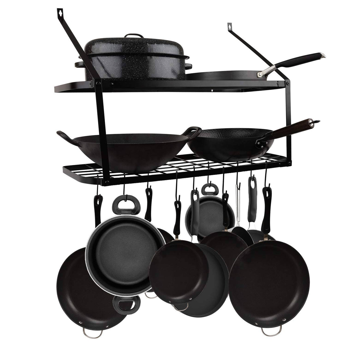 Heavy Duty Wall Mounted Pot and Pan Rack Organizer U930139