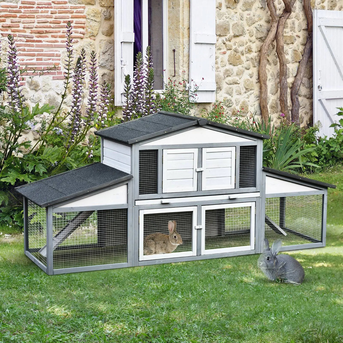 Wooden Chicken Coop with Nesting Box Z68877