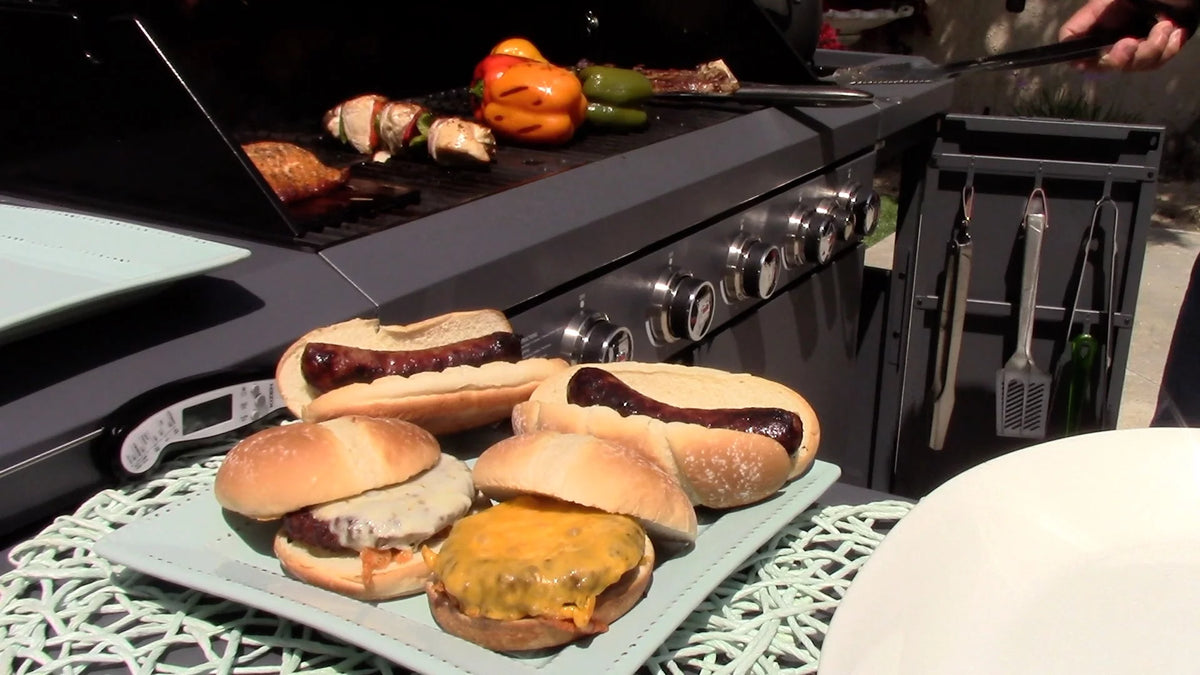 6 Burner Propane Gas Grill and Kitchen Island Z813133