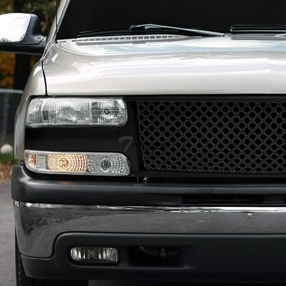 Matte Black Mesh Front Hood Bumper Grill Grille ABS K681811