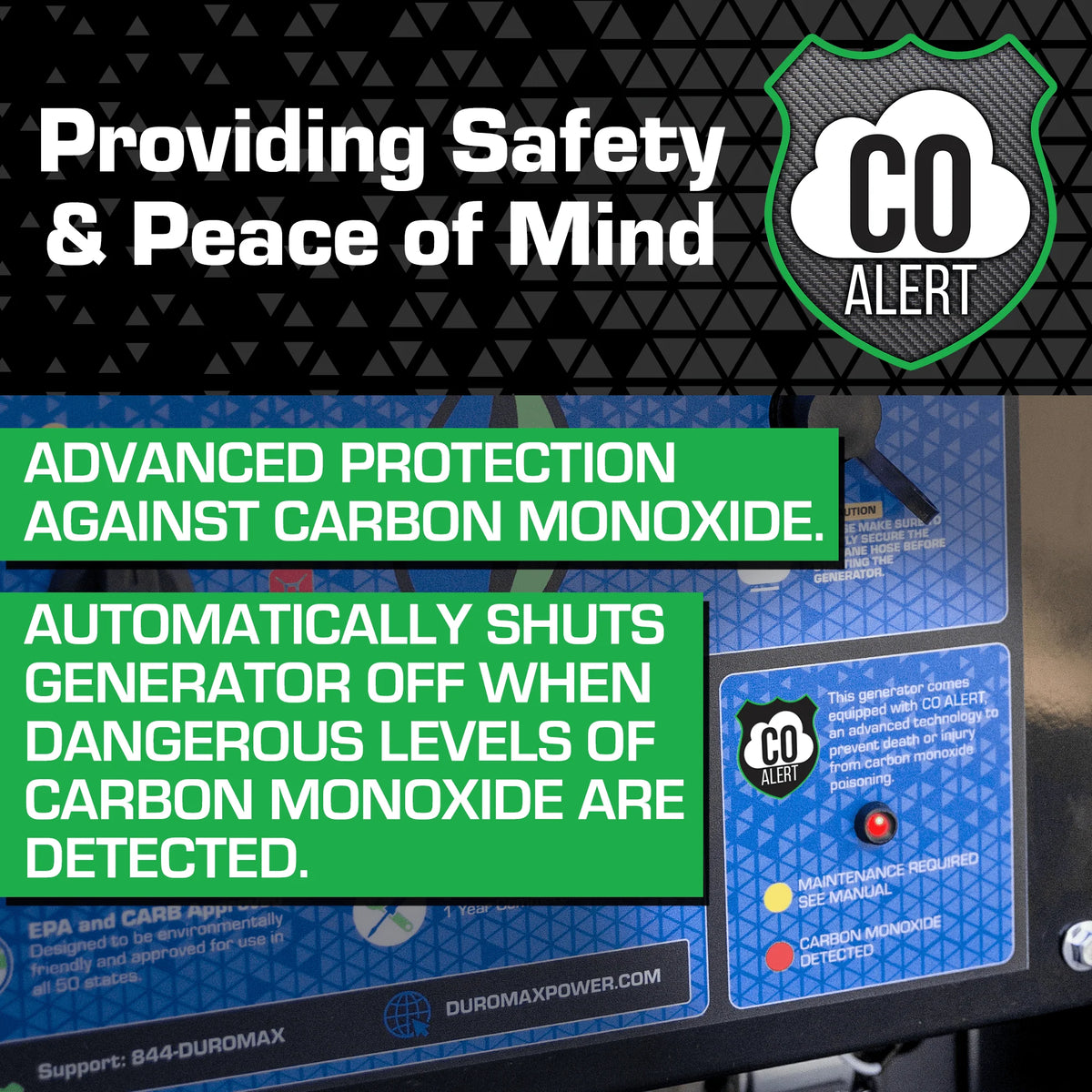 Portable Dual Fuel Generator with CO Alert 12,000 Watt P92980