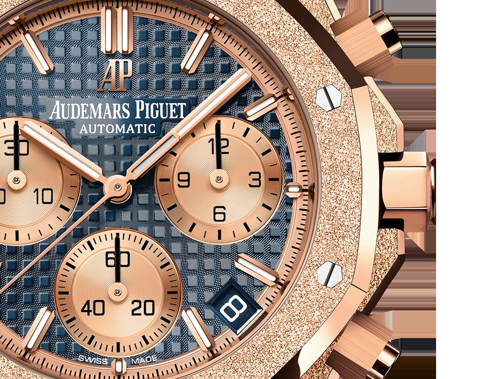 Frosted Gold Chronograph Blue Dial 41mm C742561