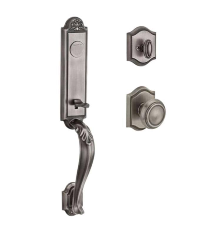 Full Dummy Handleset with Traditional Knob in Satin Nickel A915836