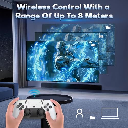 Retro Game Console with 40000+ Games, 4K HDMI, Dual 2.4Ghz Wireless Controllers (128G) U748