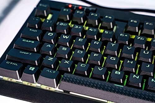 Pbt Double-Shot Keycaps Full 104 -Keyset for Mechanical Keyboards - Black L887123
