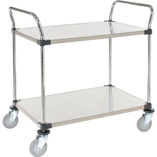 Stainless Steel Utility Cart 2 Shelves Q74576