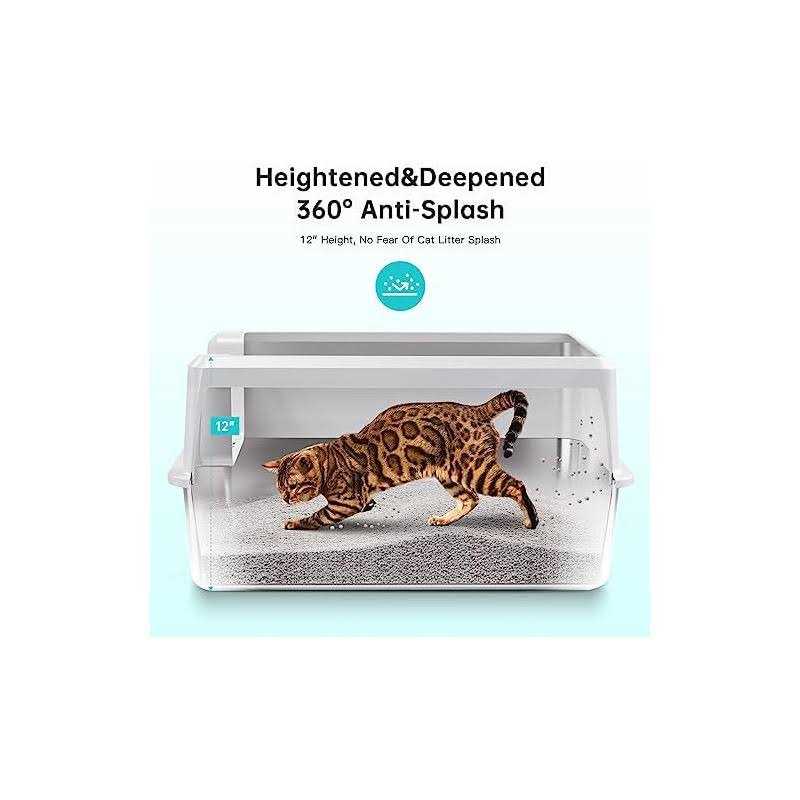 Stainless Steel Cat Litter Box with Lid XL U910