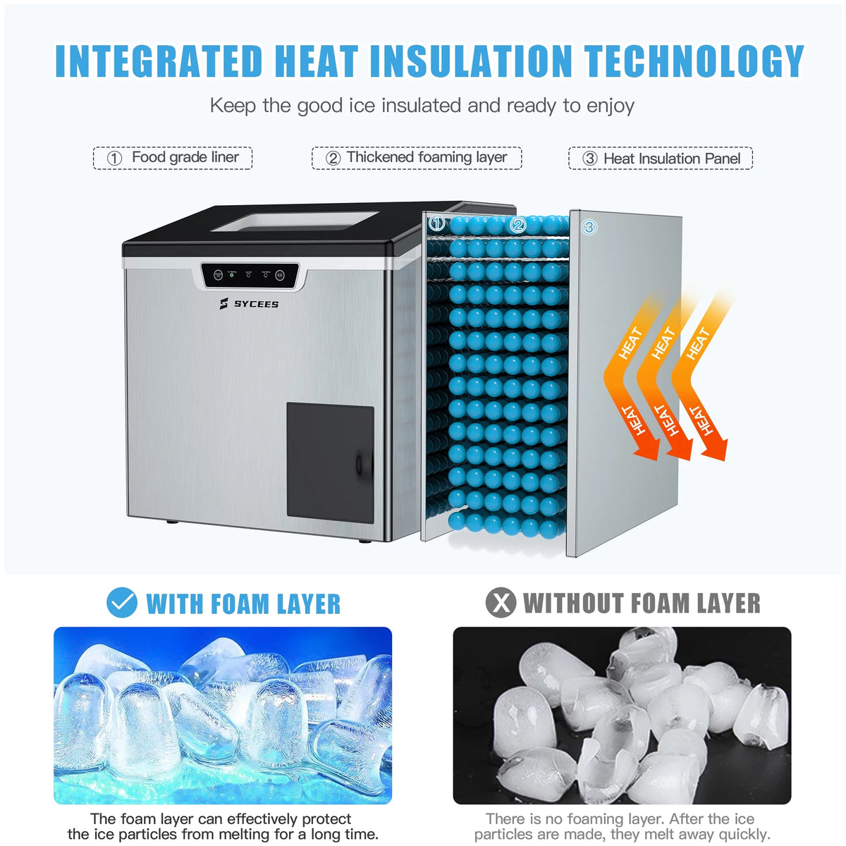 2-in-1 Portable Countertop Ice Maker & Shaver Machine L45924