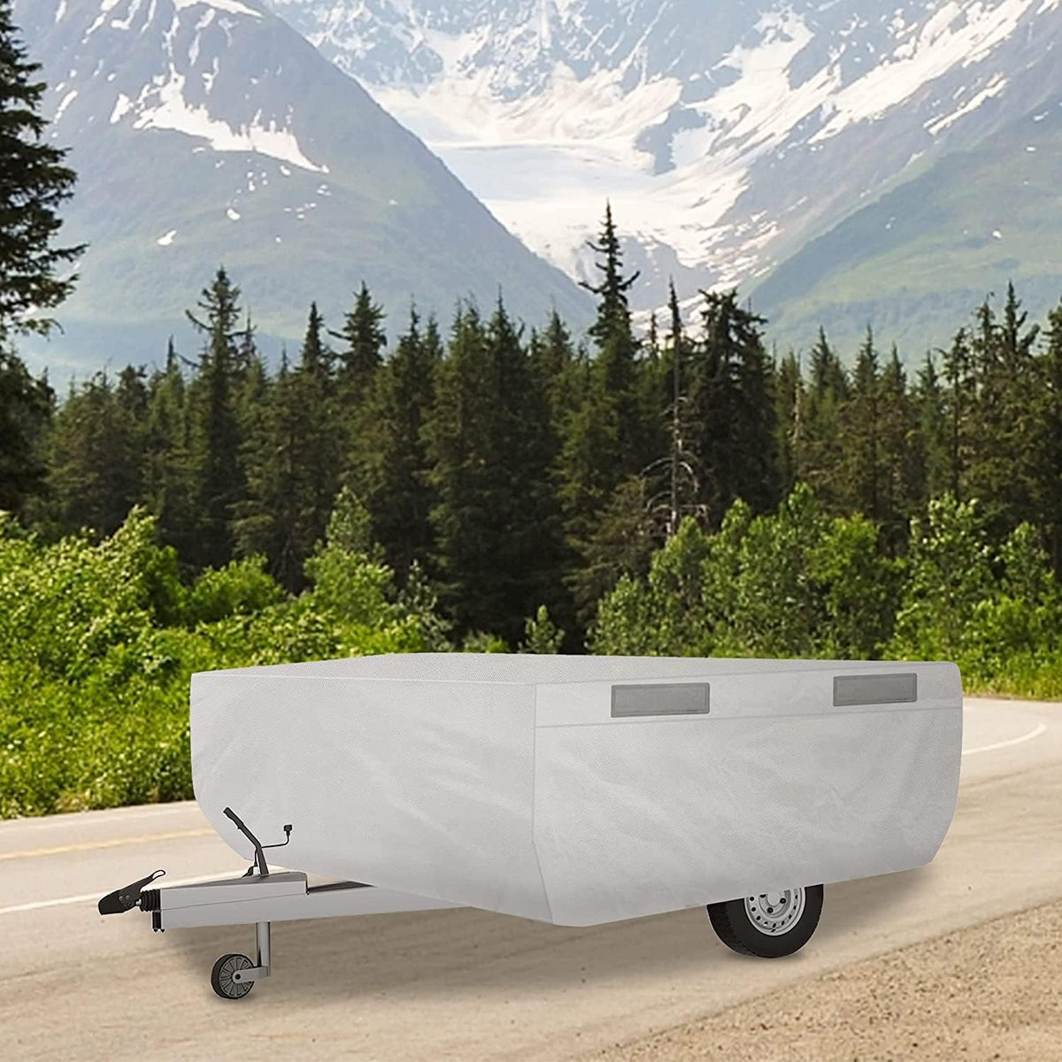 6 Layers Pop Up Folding Camper Cover Fits 12'-14' D37408