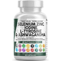 Selenium Zinc Iodine L Tyrosine Ashwagandha 60 Capsules O2119