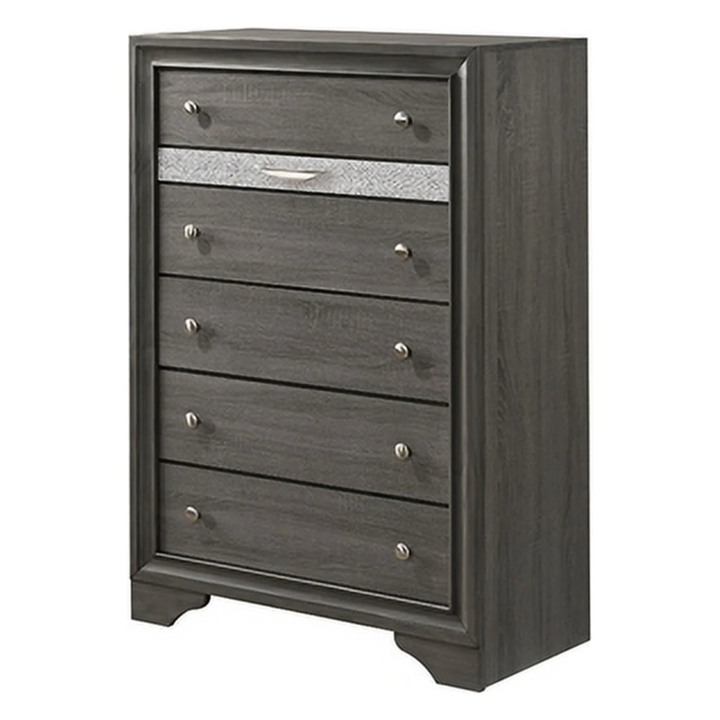 5 Drawer Wood Chest Y874657