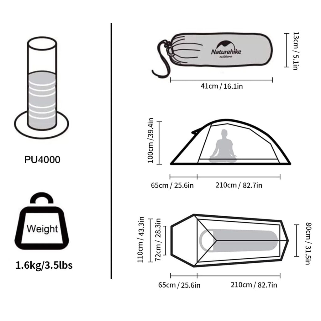 Backpacking Tent Lightweight Waterproof B89819