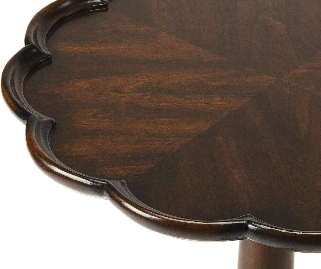 Plantation Cherry Finish Pedestal Side Table Z908