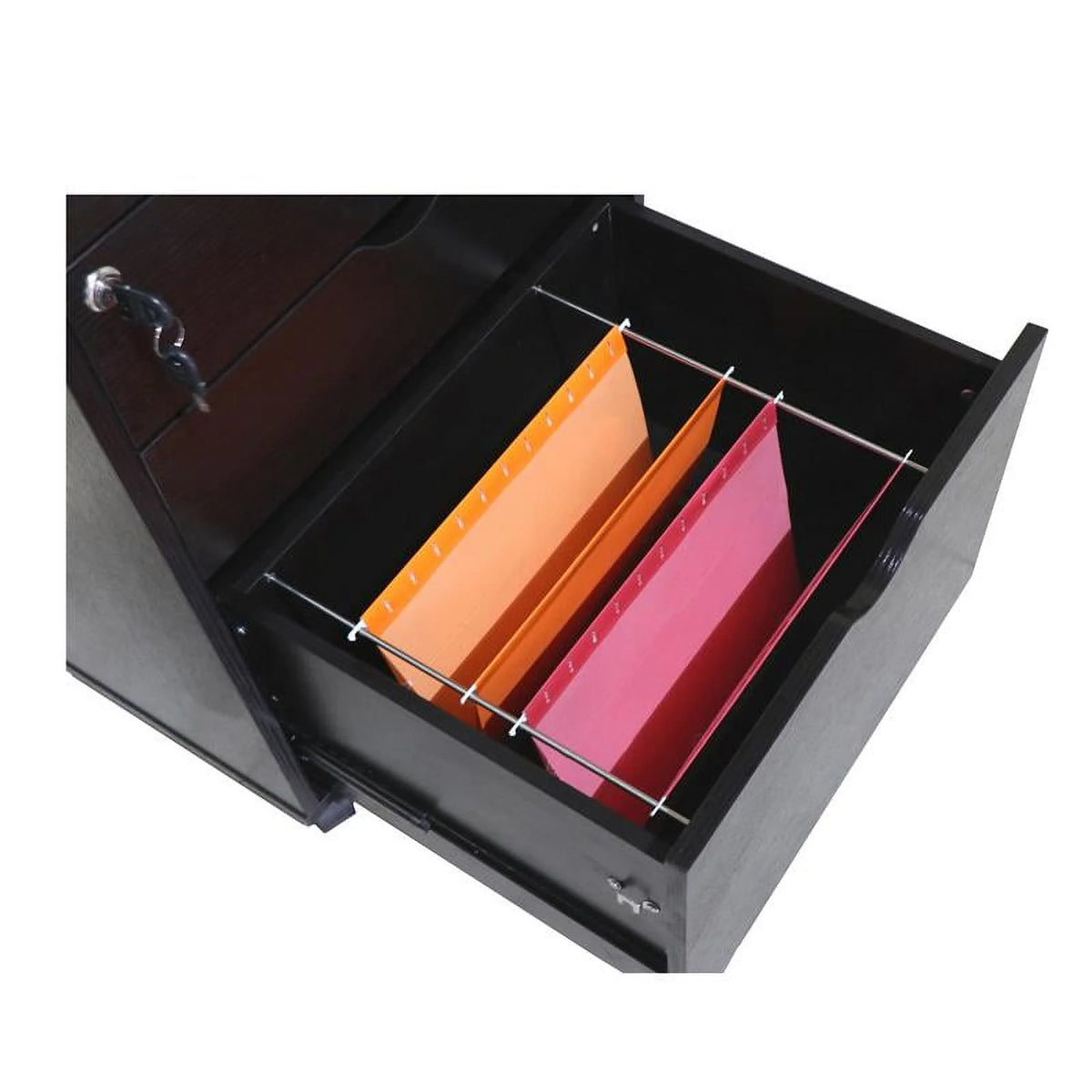 Cappuccino 3-Drawer Wood File Cabinet U51556