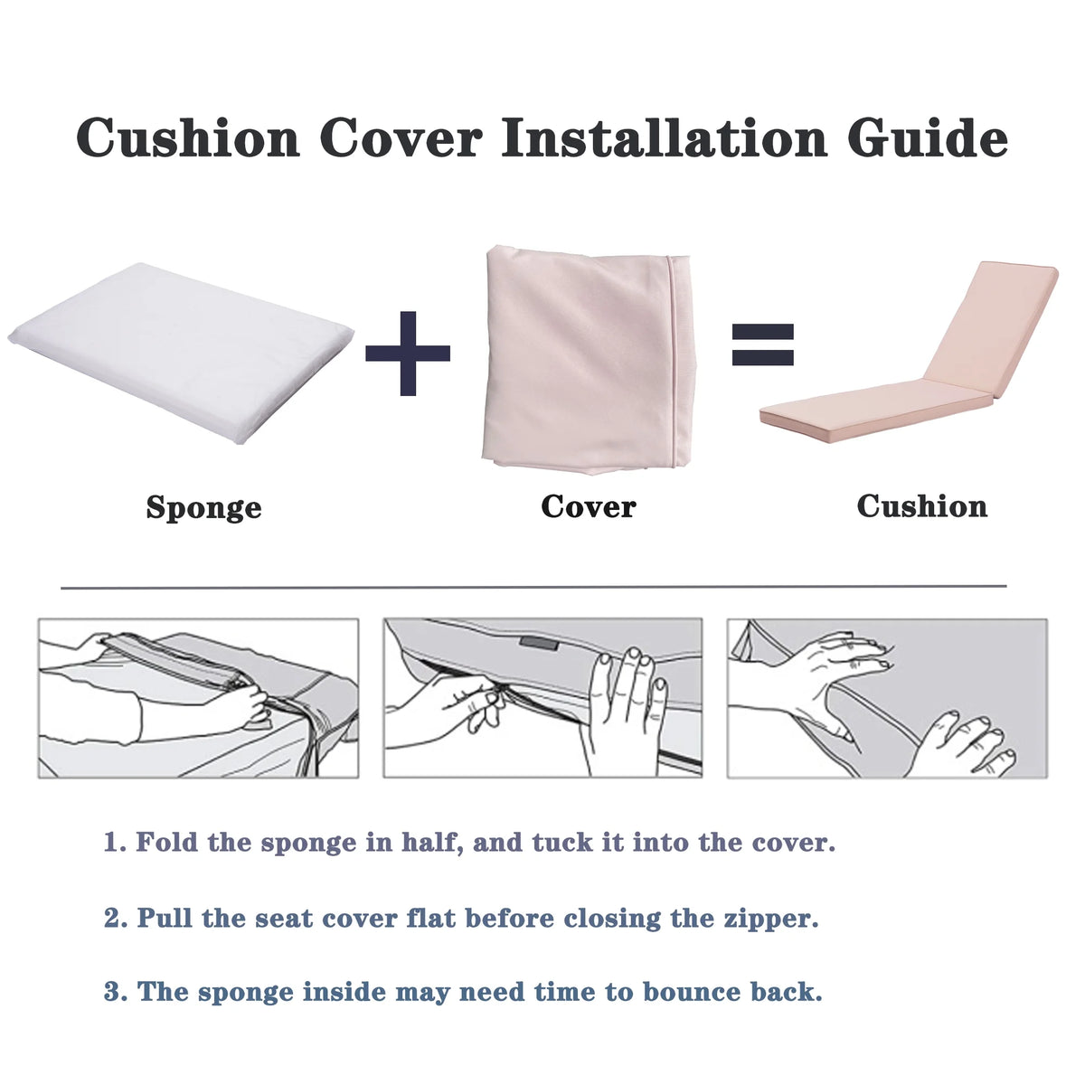Outdoor Lounge Chair Cushion Replacement Patio Seat Cushion W684710