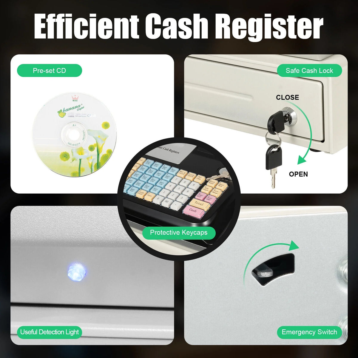 48 Keys Electronic Cash Register H6315