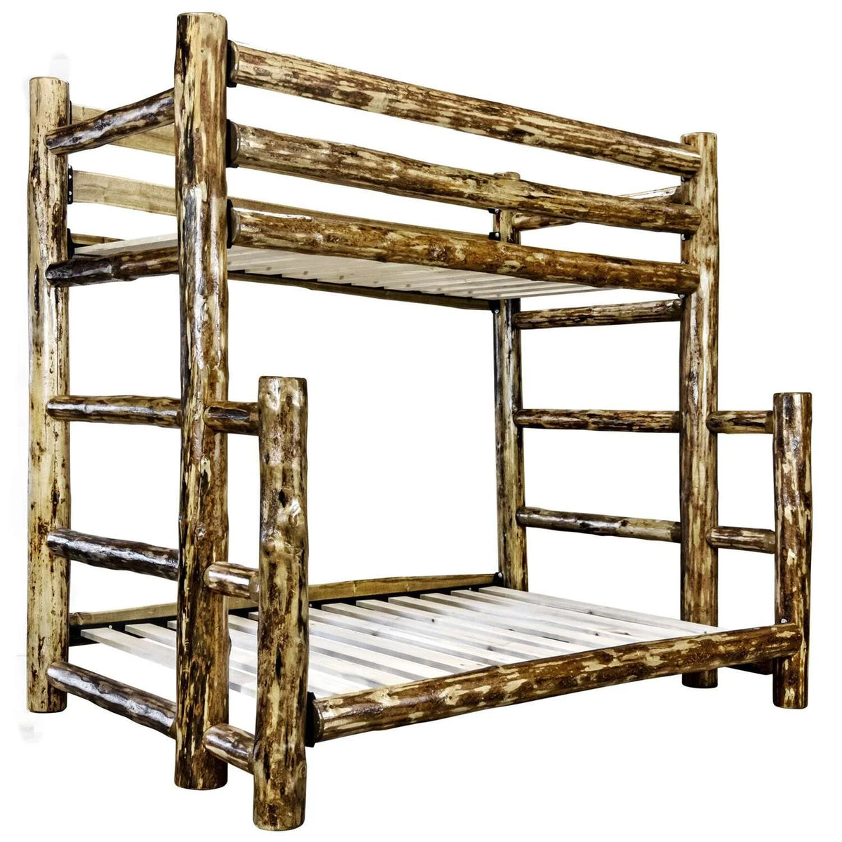 Brown Wood Twin over Full Bunk Bed V280169