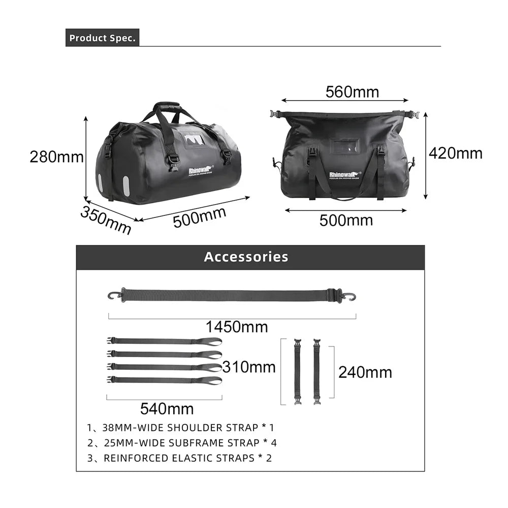 Motorcycle Rearseat Bag 45L N1003