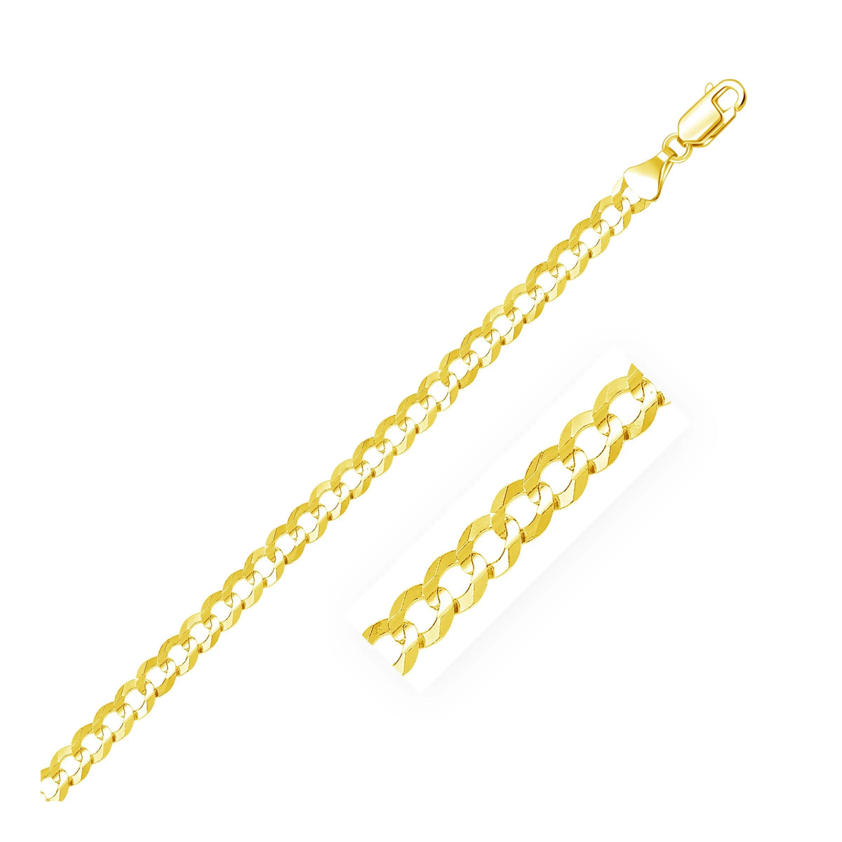 10k Yellow Gold Curb Chain 24 in Z707477