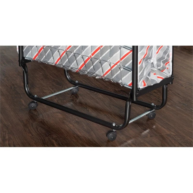 Folding Rollaway Guest Bed with 4 Innerspring Mattress V877