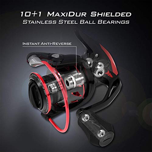 Carbon Fiber Spinning Reel with 39.5 LBs Max Drag D9592