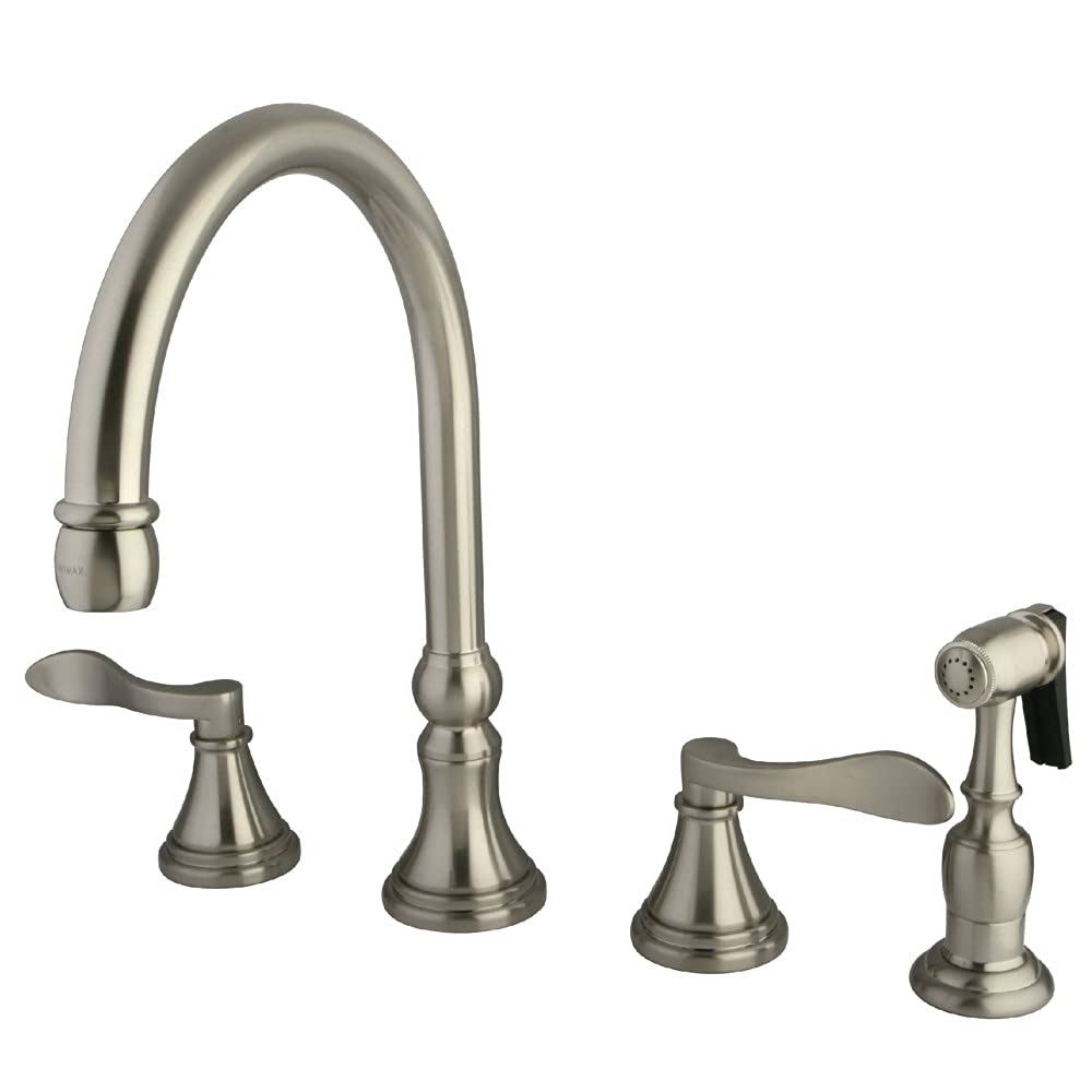 8 inch Satin Nickel Kitchen Faucet with Brass Sprayer K71162