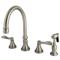 8 inch Satin Nickel Kitchen Faucet with Brass Sprayer K71162