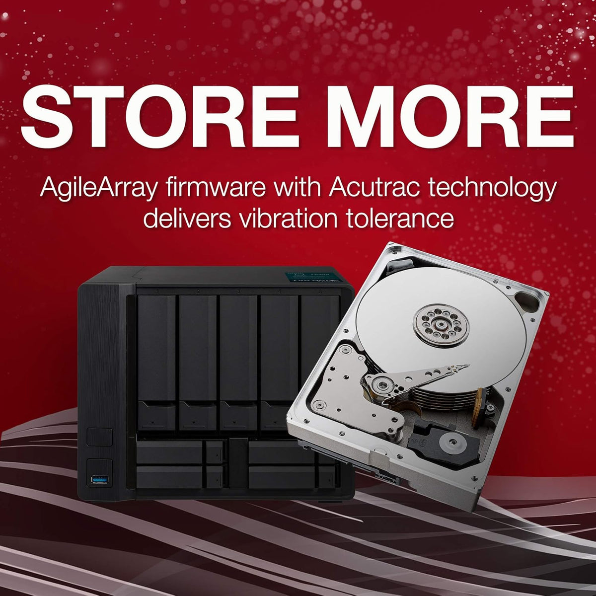 10TB NAS Internal Hard Drive HDD CMR 3.5 Inch SATA 6Gb/s 7200 RPM 256MB Cache Y580877