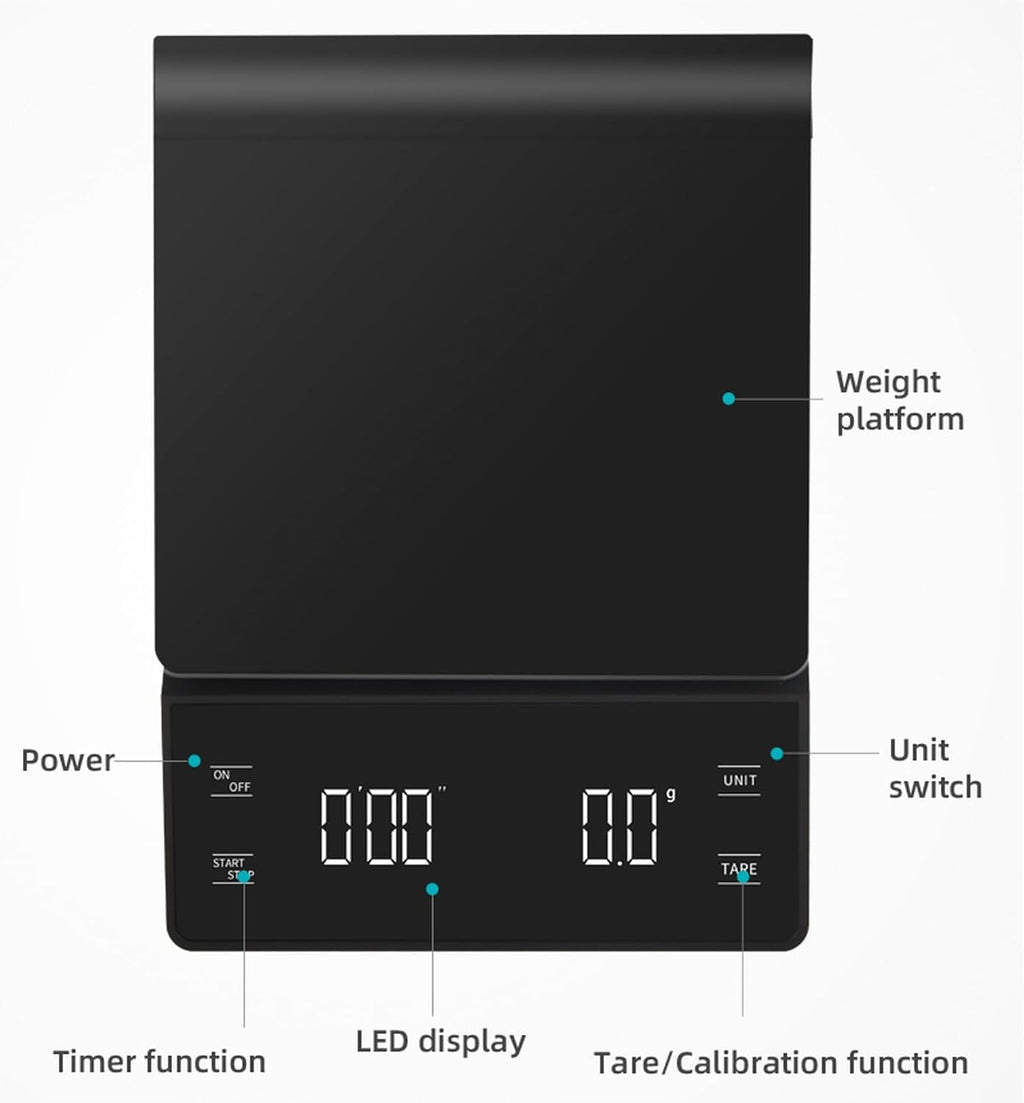Digital Coffee Scale with Timer E112