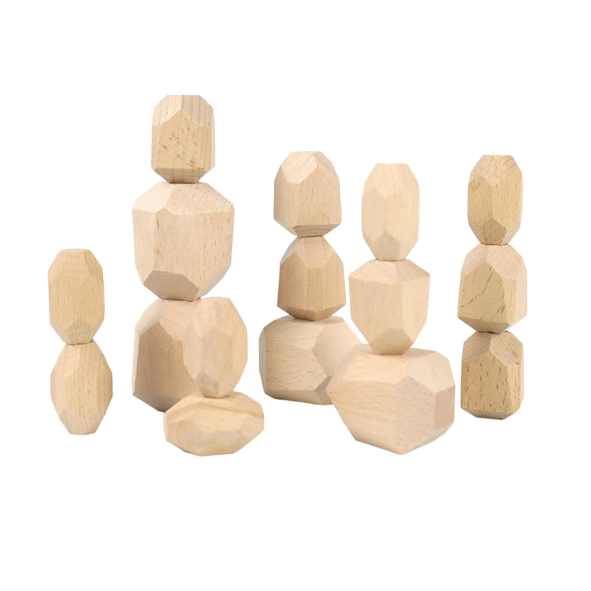 Wooden Stacking Stones Building Blocks N109998