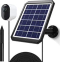 Waterproof Solar Battery Charger for Arlo Cam with Adjustable Wall Mount Bracket Ground Stake V326