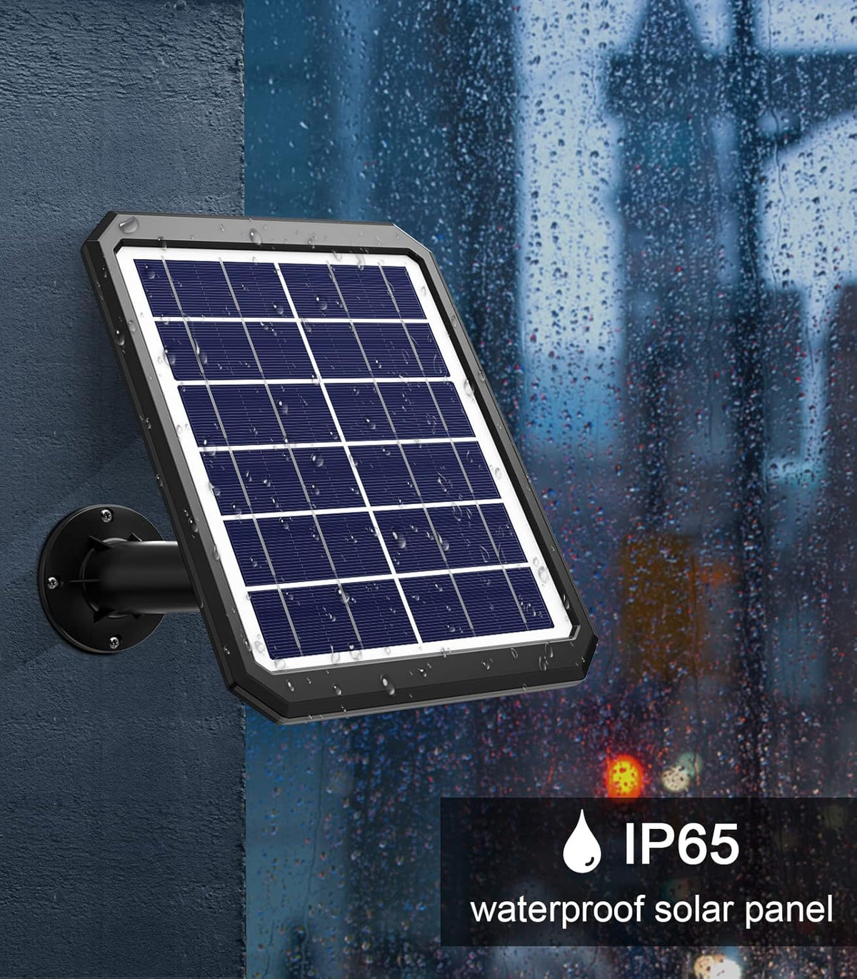 Waterproof Solar Battery Charger for Arlo Cam with Adjustable Wall Mount Bracket Ground Stake V326