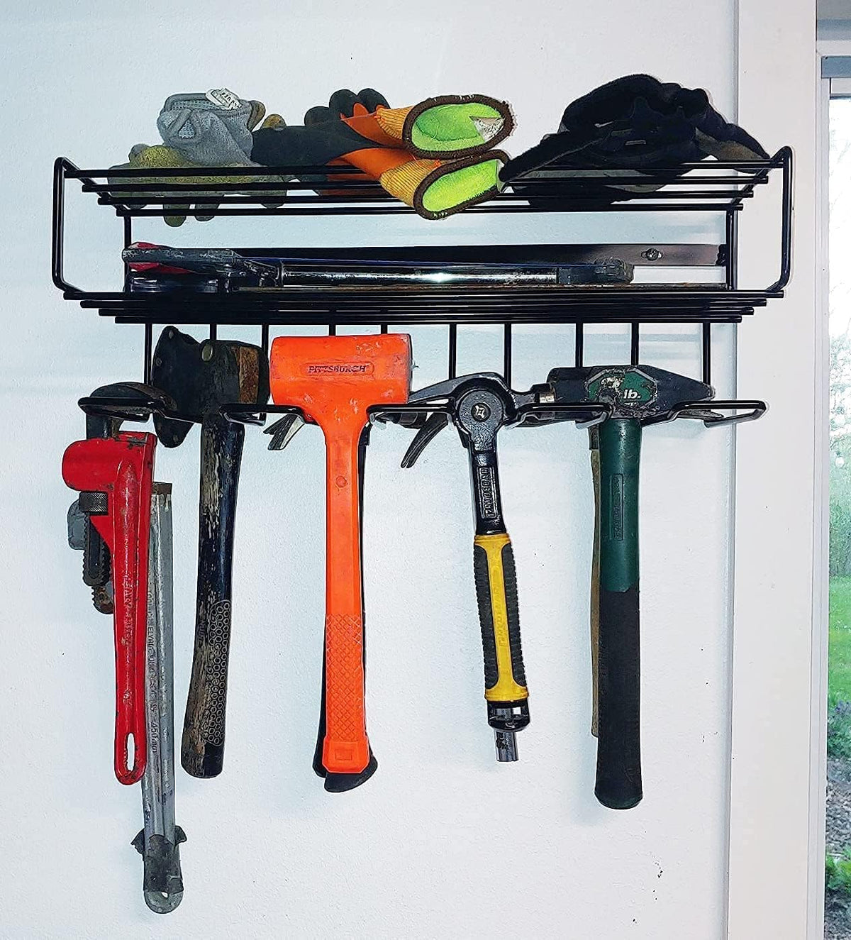 Heavy Duty Floating Tool Shelf 4-Pack Wall Mounted Steel Storage Rack C424